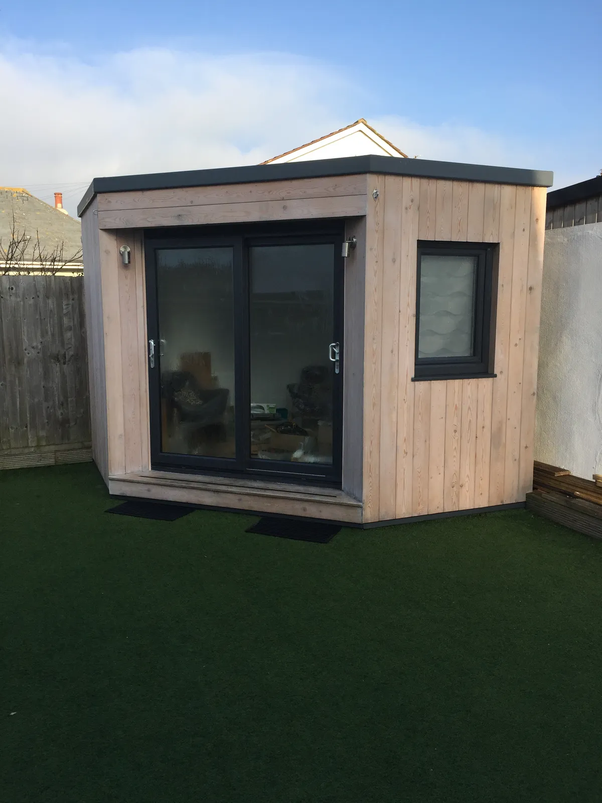 Completed garden room build